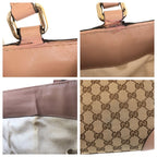Gucci Mayfair Beige Pink GG Canvas Leather Tote Bag — view 5