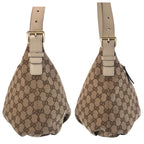 Gucci Beige Ivory Gold Hardware GG Canvas Leather Shoulder Bag Messenger — view 8