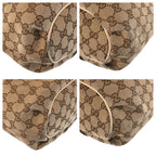 Gucci Beige Ivory Gold Hardware GG Canvas Leather Shoulder Bag Messenger — view 3