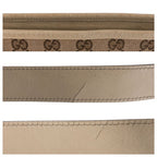 Gucci Beige Ivory Gold Hardware GG Canvas Leather Shoulder Bag Messenger — view 6