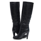 Gucci/ Long Boots Shoes Women Leather Black Plain Toe Sole — view 3