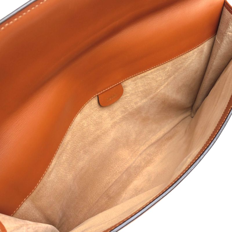 Gucci Bag Second Clutch Men Leather Brown — view 8