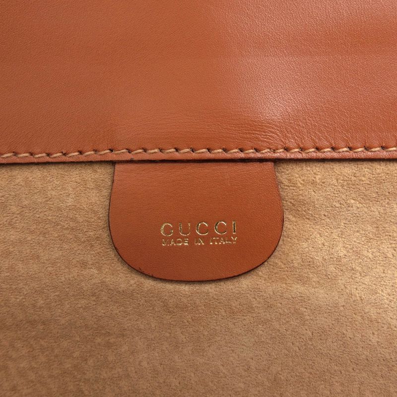 Gucci Bag Second Clutch Men Leather Brown — view 9