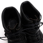 Gucci Work Boots Shoes Men Leather Black Stivaletto Suo Gomma — view 6