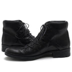 Gucci Work Boots Shoes Men Leather Black Stivaletto Suo Gomma — view 3