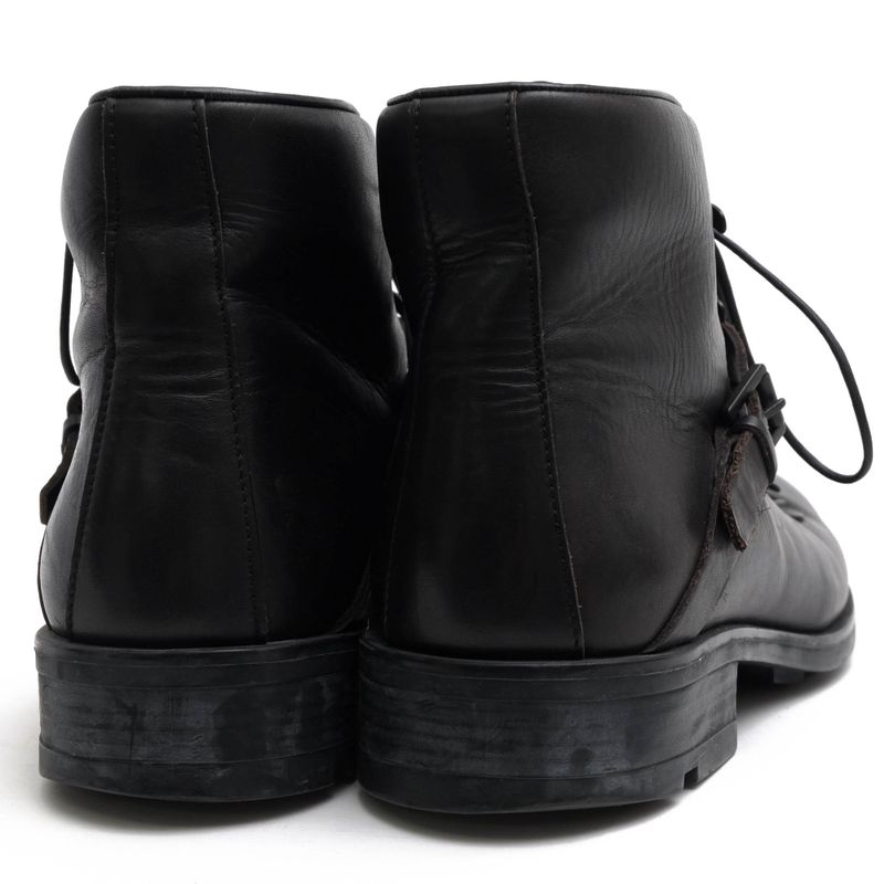 Gucci Work Boots Shoes Men Leather Black Stivaletto Suo Gomma — view 4