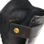 Gucci Long Boots Shoes Women Leather Black Elizabeth High Heel — view 8