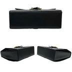 Celine Vintage Logo Ribbon Motif Hardware Calf Leather