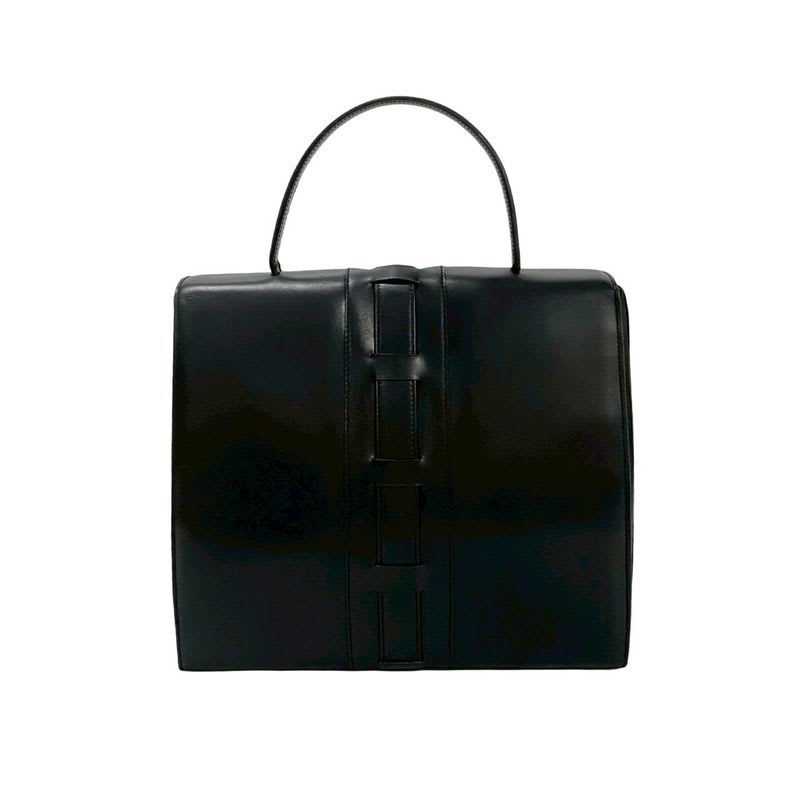 Celine Vintage Logo Ribbon Motif Hardware Calf Leather