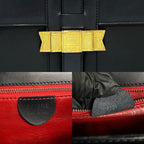 Celine Vintage Logo Ribbon Motif Hardware Calf Leather
