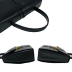 Celine Vintage Logo Ribbon Motif Hardware Calf Leather
