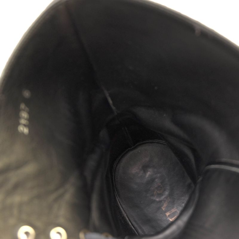 Prada Work Boots Shoes Men Suede Leather Black 2197 Plain Toe — view 8