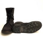 Prada Work Boots Shoes Men Suede Leather Black 2197 Plain Toe — view 7