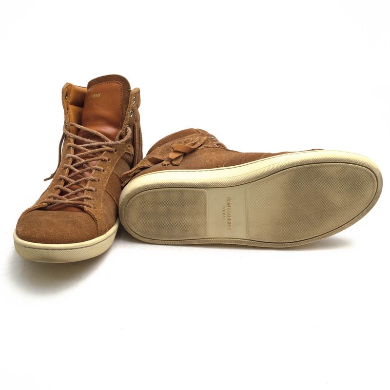 Yves Saint Laurent Shoes Sneakers High Cut Men Suede — view 6