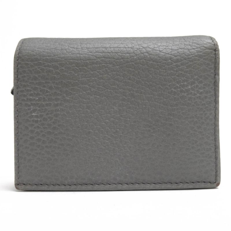 Gucci Wallet Women Leather Gray Card Case — view 2