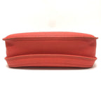 Hermes Shoulder Bag Evelyne PM 3 Taurillon Clemence Rouge Pivoine Red — view 4