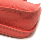 Hermes Shoulder Bag Evelyne PM 3 Taurillon Clemence Rouge Pivoine Red — view 5
