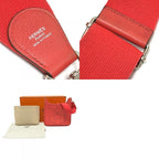 Hermes Shoulder Bag Evelyne PM 3 Taurillon Clemence Rouge Pivoine Red — view 9