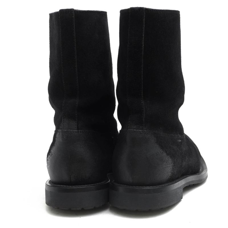 Gucci Pecos Boots Shoes Men Suede Leather Black 98411 Camden Lug — view 4