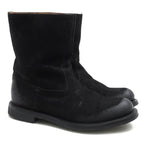 Gucci Pecos Boots Shoes Men Suede Leather Black 98411 Camden Lug — view 2