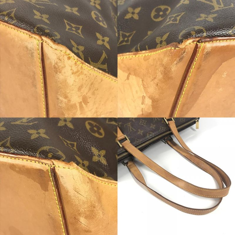 Louis Vuitton Shoulder Bag Cabas Mezzo Monogram Canvas Brown — view 7