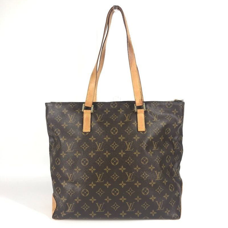 Louis Vuitton Shoulder Bag Cabas Mezzo Monogram Canvas Brown — view 2