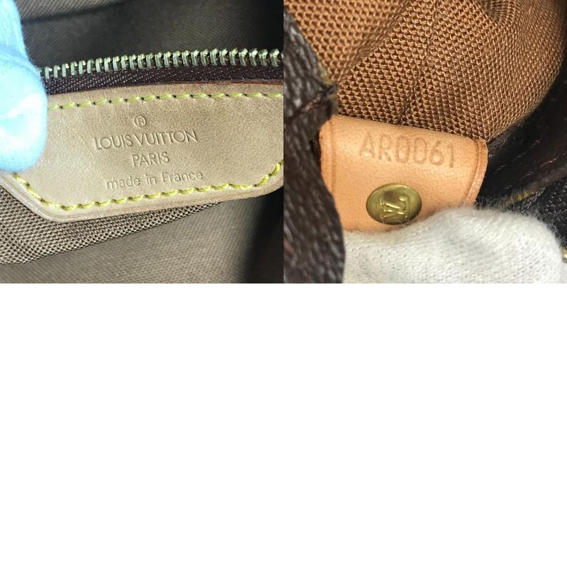 Louis Vuitton Shoulder Bag Cabas Mezzo Monogram Canvas Brown — view 9