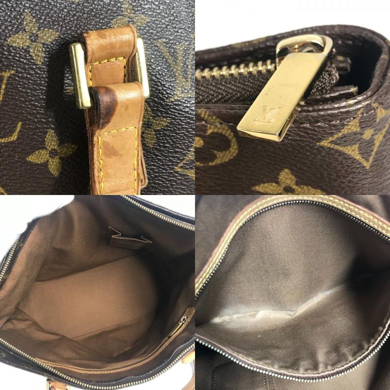 Louis Vuitton Shoulder Bag Cabas Mezzo Monogram Canvas Brown — view 8