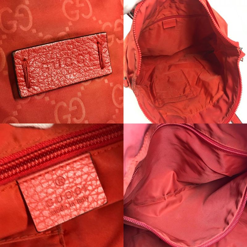 Gucci Shoulder Bag Nylon Orange — view 8