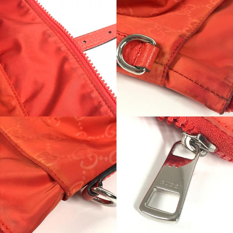 Gucci Shoulder Bag Nylon Orange — view 9
