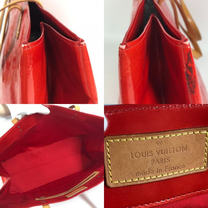 Louis Vuitton Shoulder Bag Reed GM Monogram Vernis Canvas Rouge Red — view 8