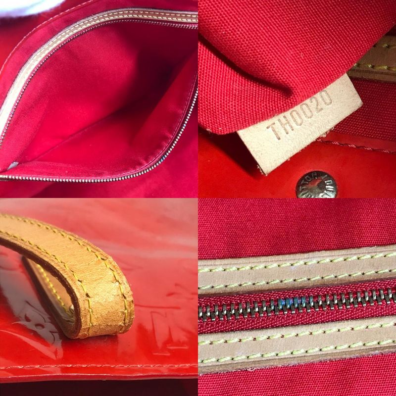 Louis Vuitton Shoulder Bag Reed GM Monogram Vernis Canvas Rouge Red — view 9