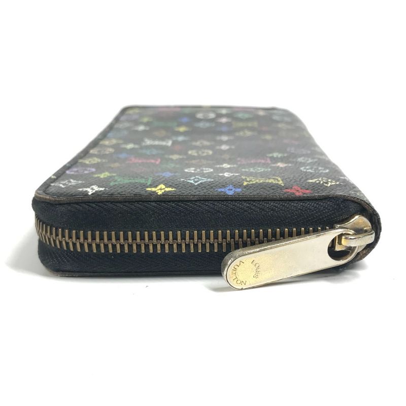 Louis Vuitton Long Zippy Wallet Monogram Multicolor Canvas Noir Black — view 3