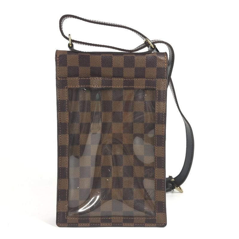 Louis Vuitton Shoulder Bag Portobello Damier Canvas Ebene Brown — view 2