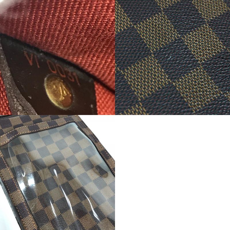 Louis Vuitton Shoulder Bag Portobello Damier Canvas Ebene Brown — view 9