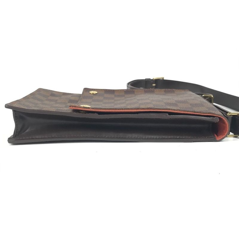 Louis Vuitton Shoulder Bag Portobello Damier Canvas Ebene Brown — view 3