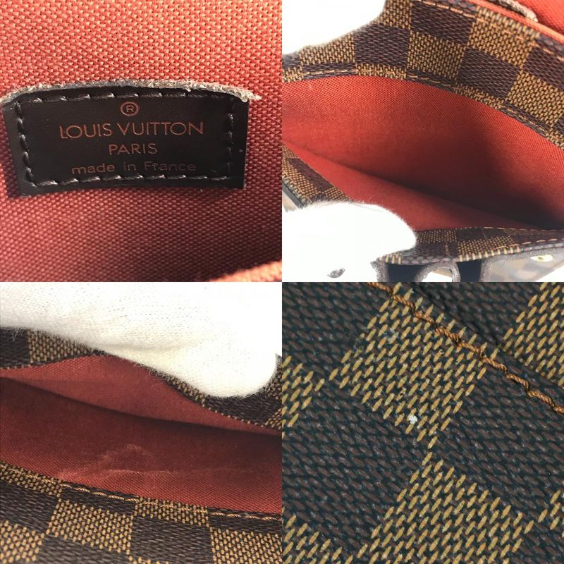 Louis Vuitton Shoulder Bag Portobello Damier Canvas Ebene Brown — view 8
