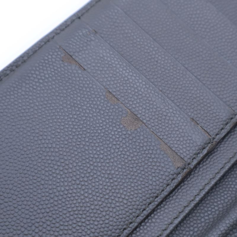 Saint Laurent Paris Organizer Leather Long Fold Wallet — view 4
