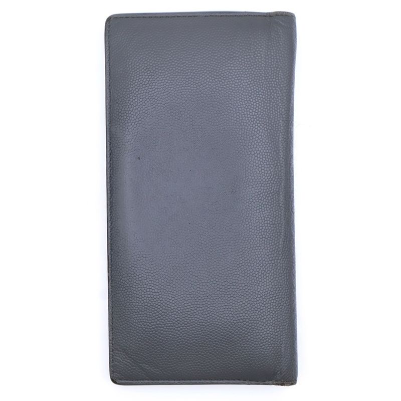 Saint Laurent Paris Organizer Leather Long Fold Wallet — view 2