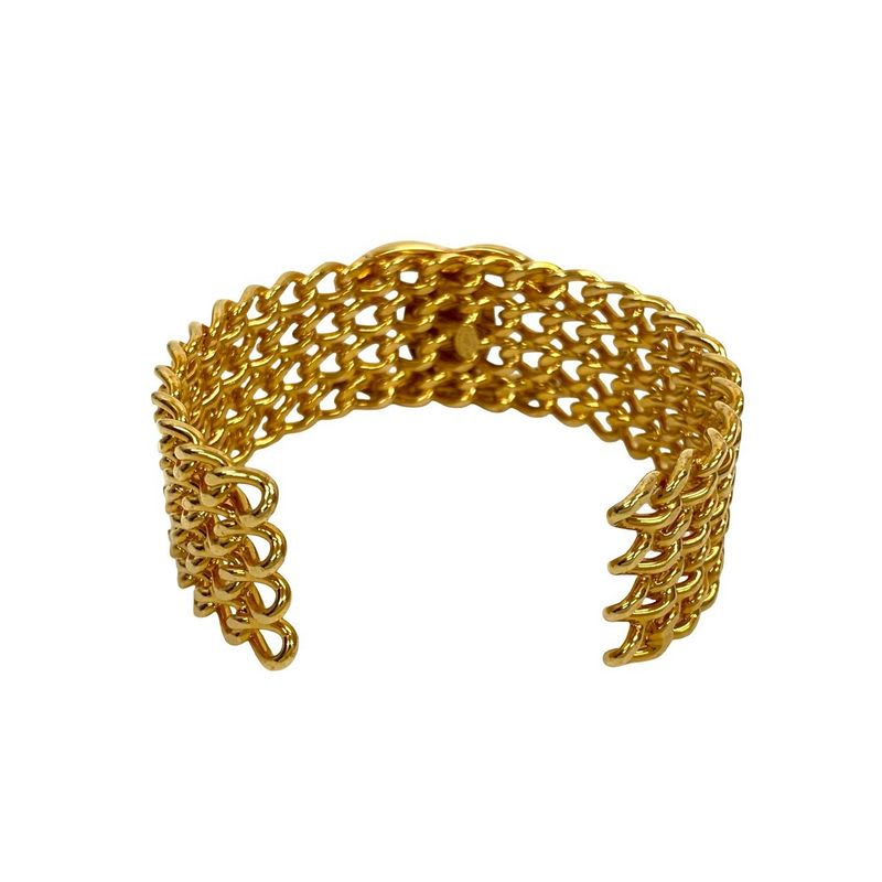 Chanel Coco Mark Turnlock Motif GP Bangle Bracelet 97A — view 7