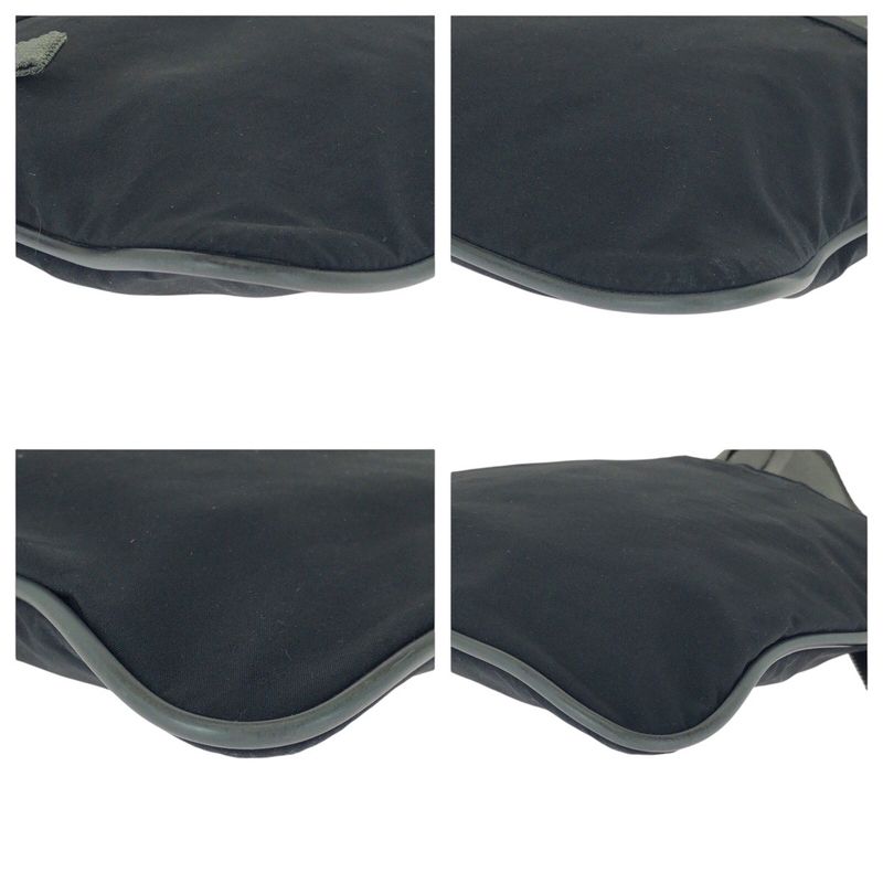 Prada Sports Black Silver Hardware Nylon Shoulder Bag Pochette — view 4