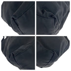 Prada Tessuto Triangle Logo Plate Black Silver Hardware Nylon Leather — view 3