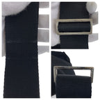 Prada Tessuto Triangle Logo Plate Black Silver Hardware Nylon Leather — view 6