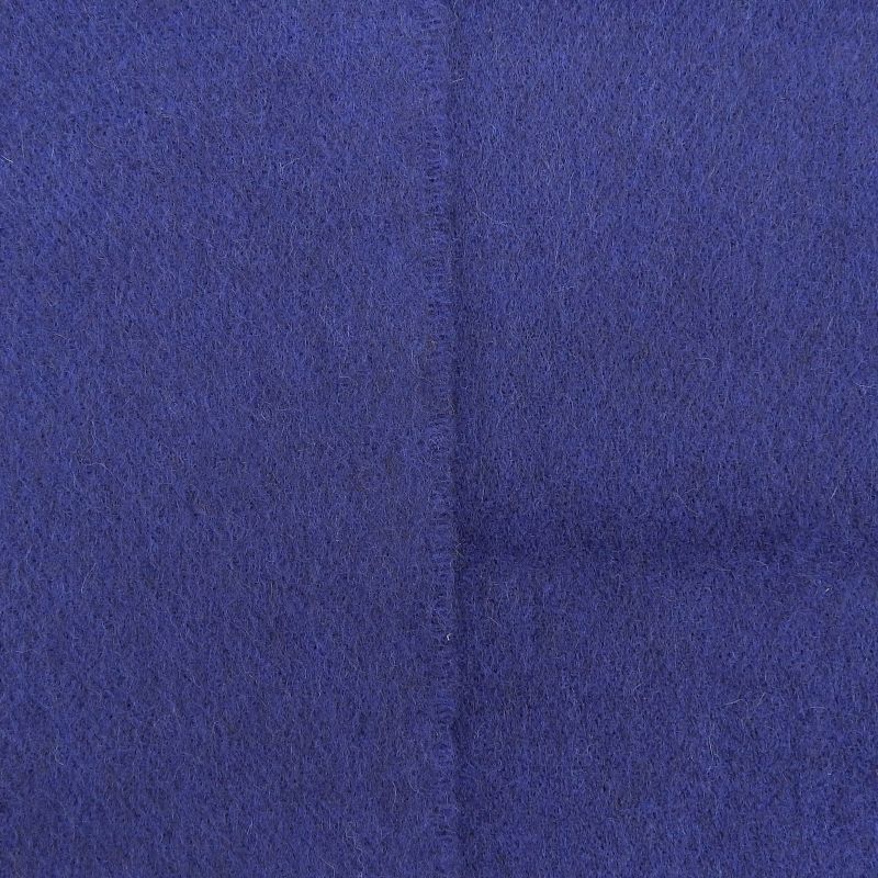 Hermes Imprime Odysee 100% Cashmere H Logo Design Fringed Scarf Navy — view 5
