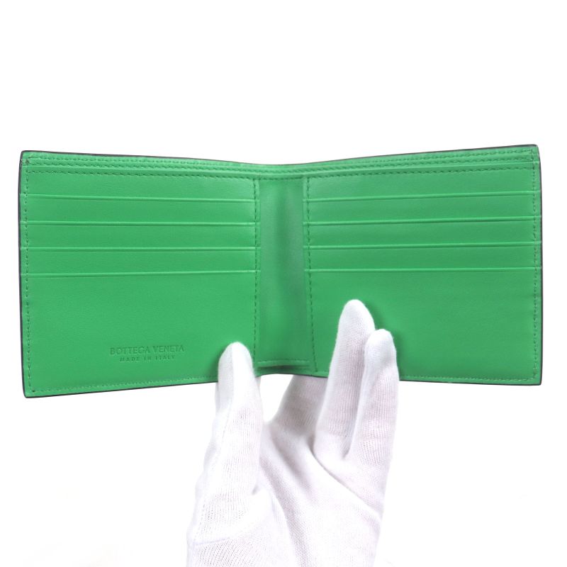 Bottega Veneta Leather Current Intrecciato Compact Wallet — view 7