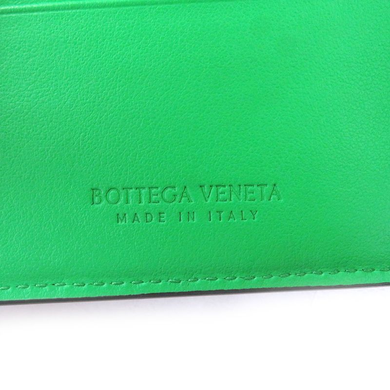 Bottega Veneta Leather Current Intrecciato Compact Wallet — view 8