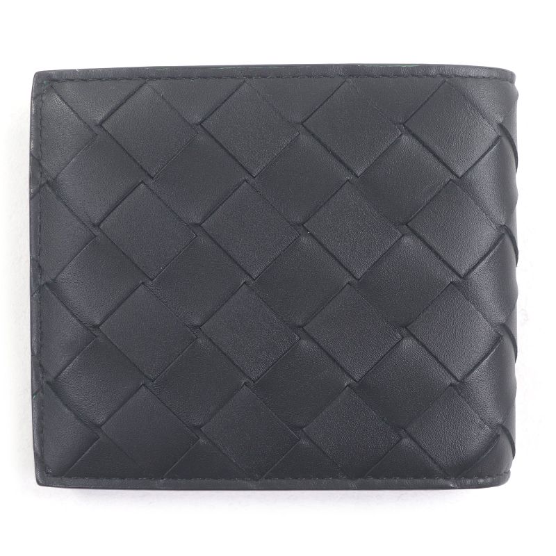 Bottega Veneta Leather Current Intrecciato Compact Wallet — view 3