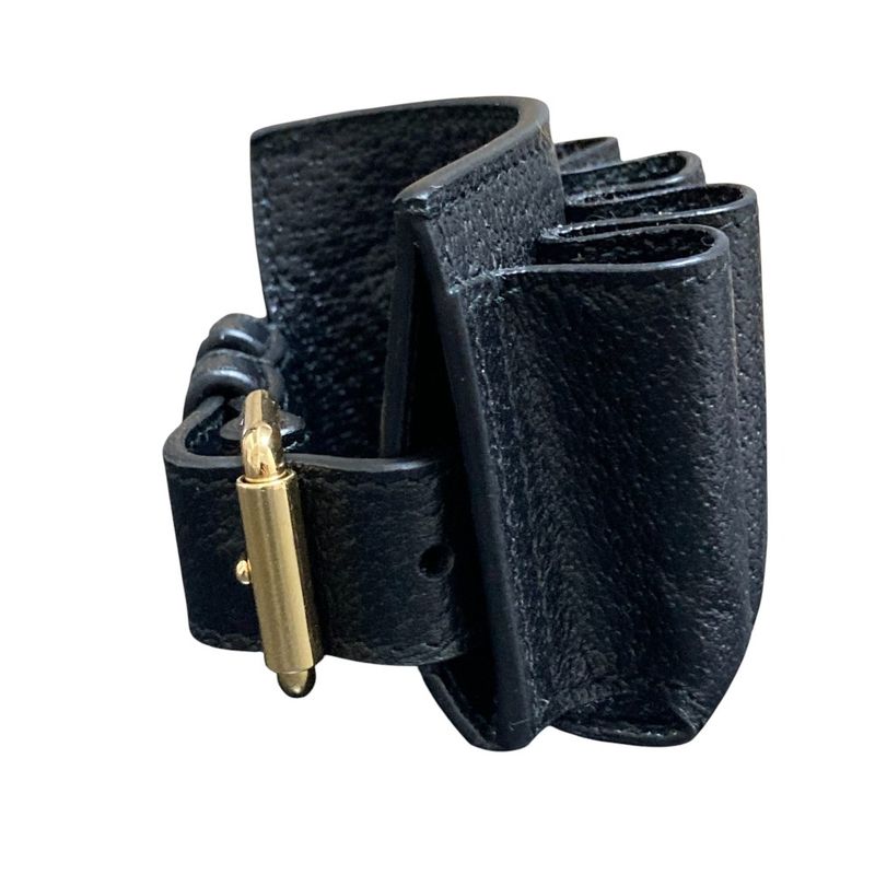 Gucci Leather Bracelet Lipstick Case Black — view 5