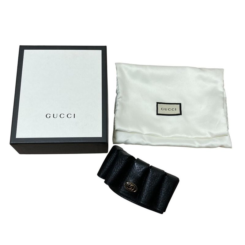 Gucci Leather Bracelet Lipstick Case Black — view 9