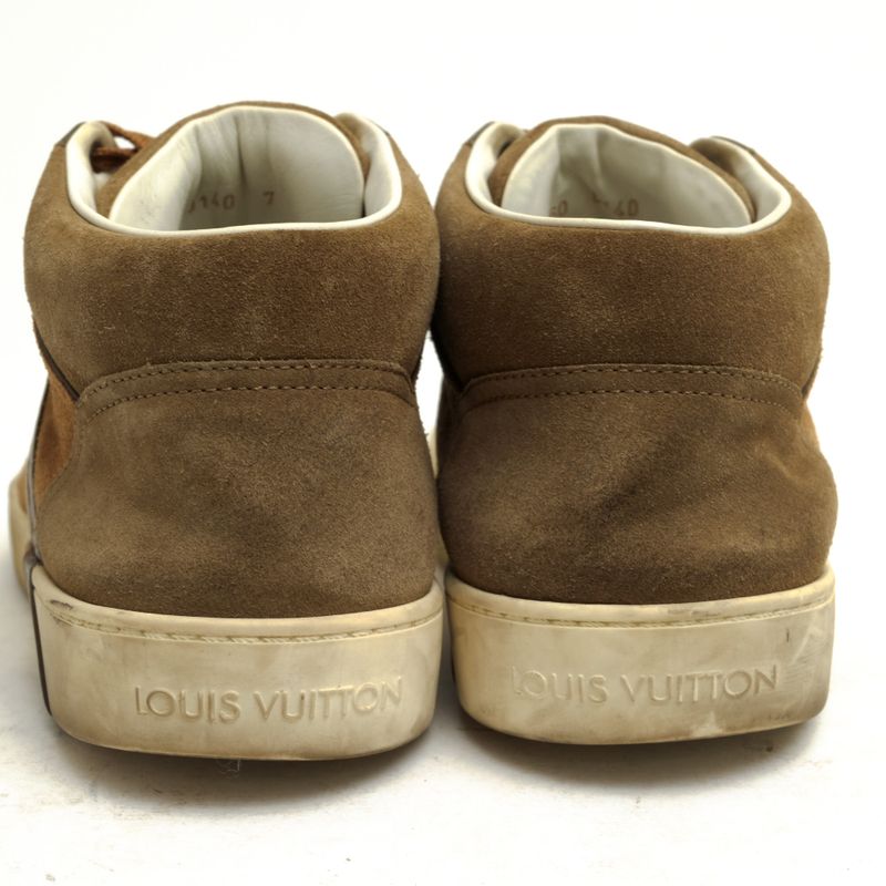 Louis Vuitton Shoes Sneakers High Cut Men Suede Leather — view 4